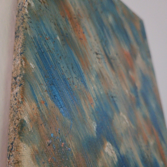 "Flow" original art hand painted abstract acrylic canvas painting wall decor - Picture 7 of 7